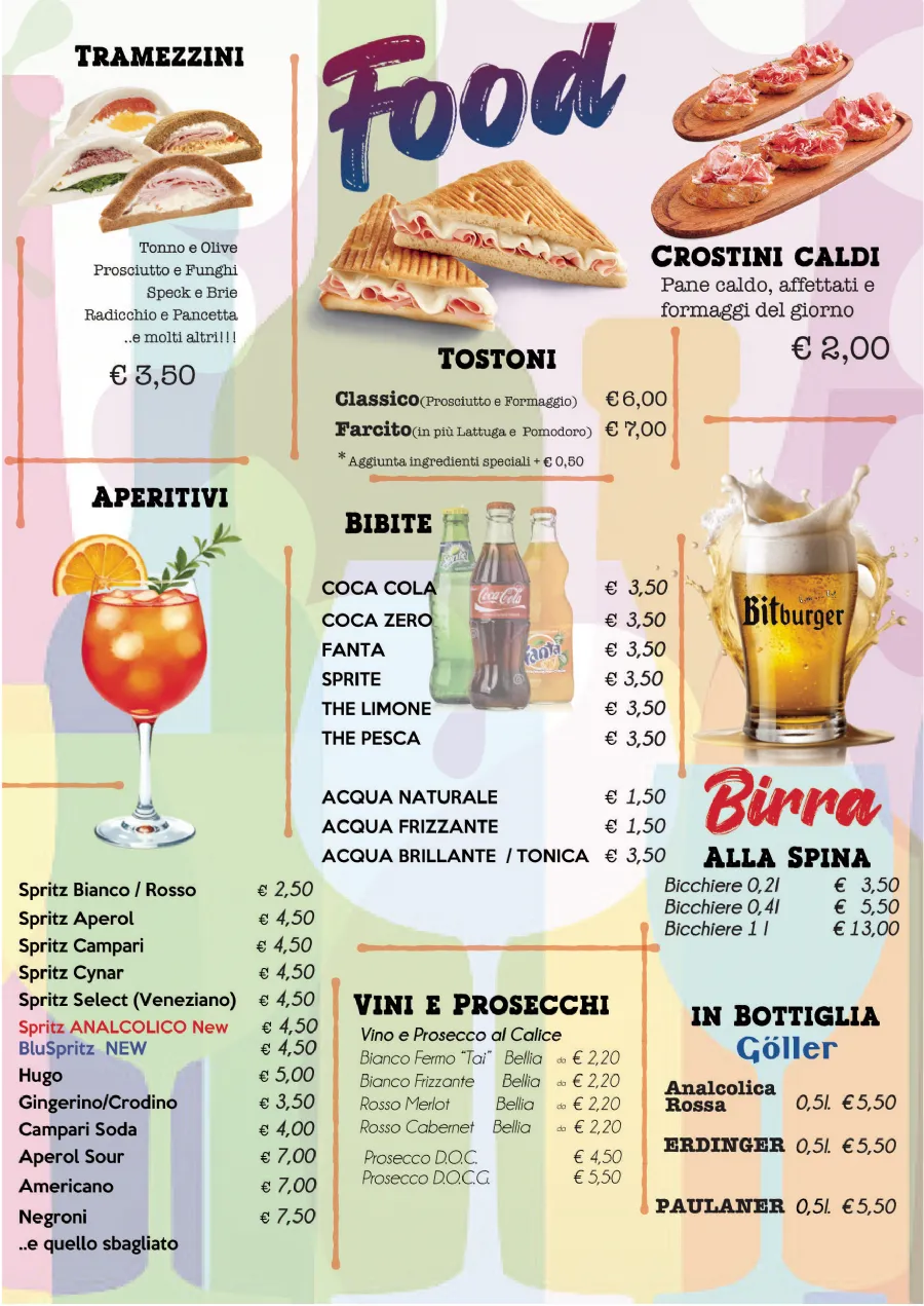 Listino online : Nuovo listino Bar Maja Bibione
